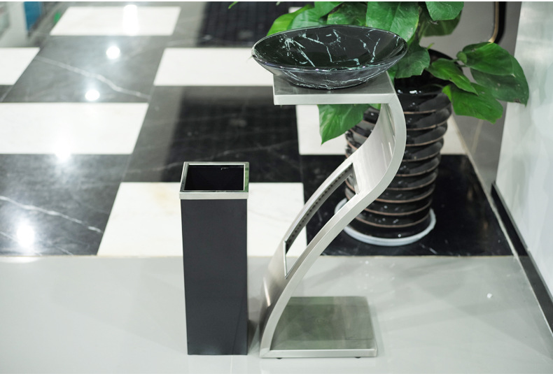 Урна с пепельницей из нержавеющей стали YH-34G