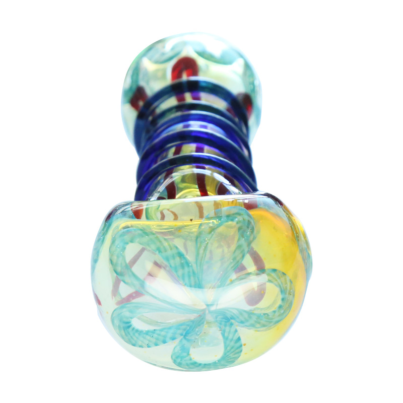 Thickened High Borosilicate Blown Oil Burner Glass Pipe Creative Crafts Wholesale Spiral Smoking Pipes