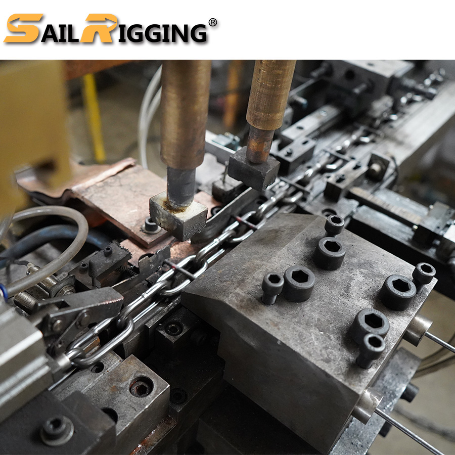 5/16" * 20' G70 Us Standard Link Yellow Zinc Transport Chain Binder Chain with Clevis Grab Hook