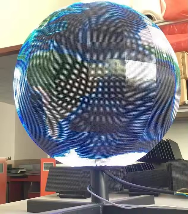 Dedi Factory Custom Globe Sphere Screen P1.8 P1.9 P2 P2.5 P3 P4 LED Ball Screen Video Irregular Shaped Spherical LED Display