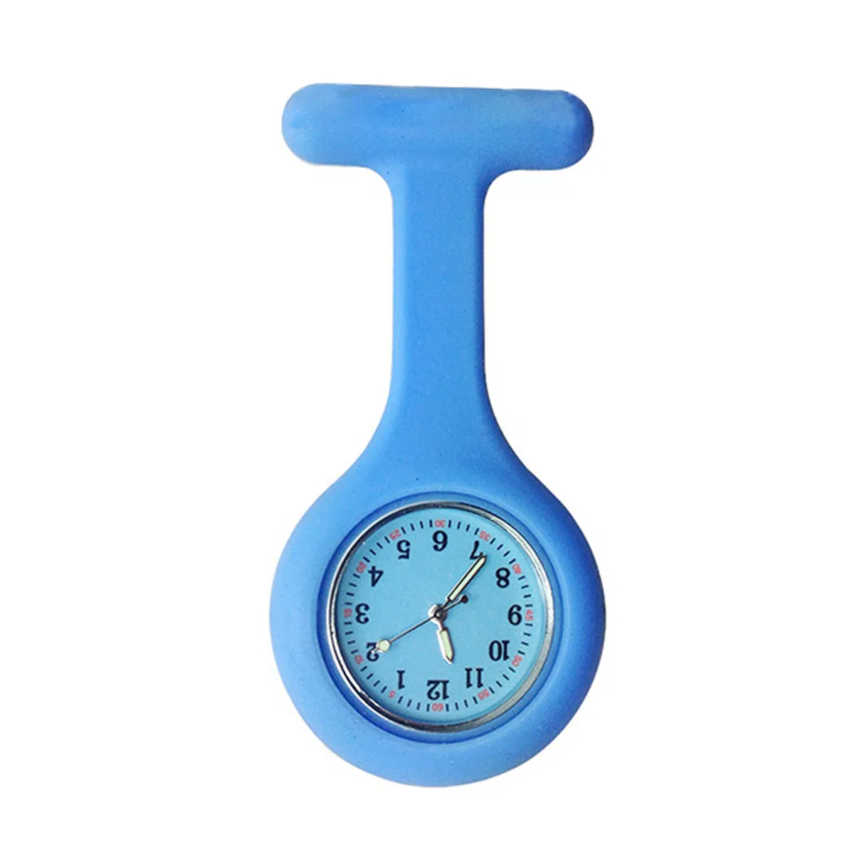 Detachable Silicone Waterproof Fashionable Blue Portable Nurse Watch