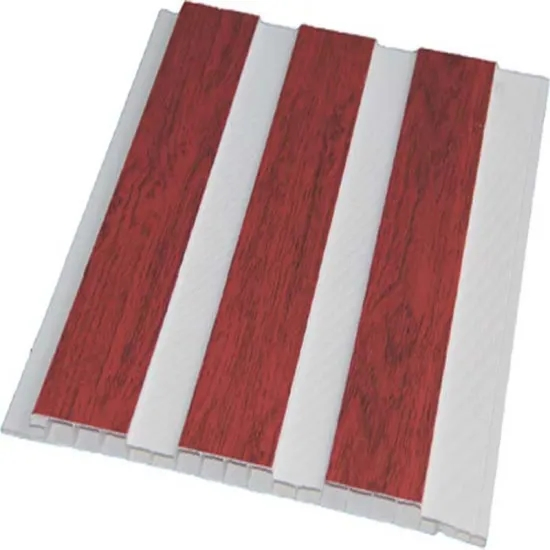 Three Silver Line Grooves of PVC Wall Panel Tile for Ceiling Design