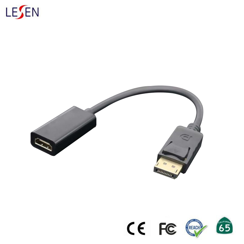 Конвертер DisplayPort (Male) на HDMI (Female) 1080P