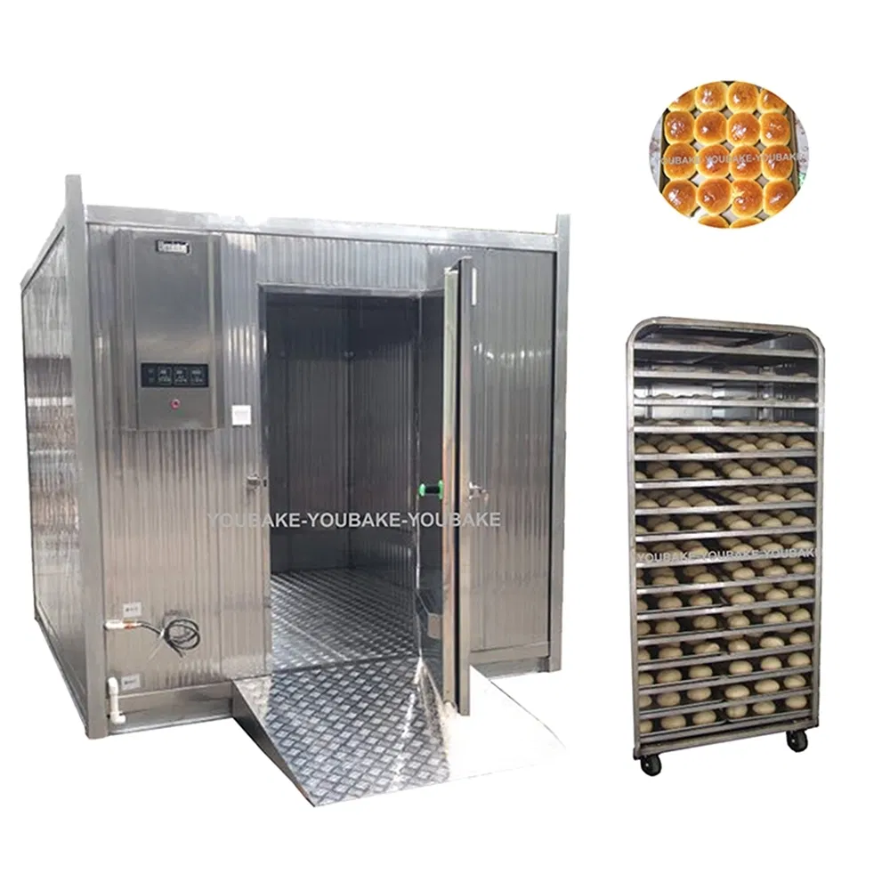 Temperature-Controlled Stainless Steel Dough Proofer Fermenting Bread Room for Commercial Bakery Production