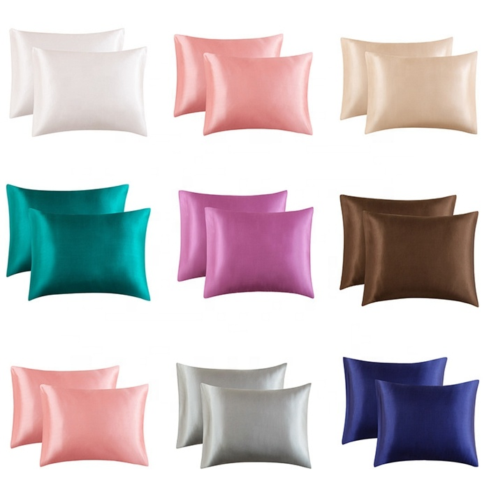 Satin Pillow Case Silk Pillowcase 25mm Silk Pillow Cover
