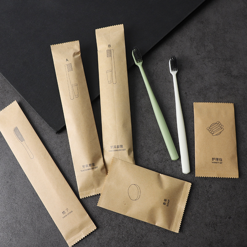 Eco Friendly Biodegradable Hotel Toiletries Eco Friendly Wheat Straw Toothbrush