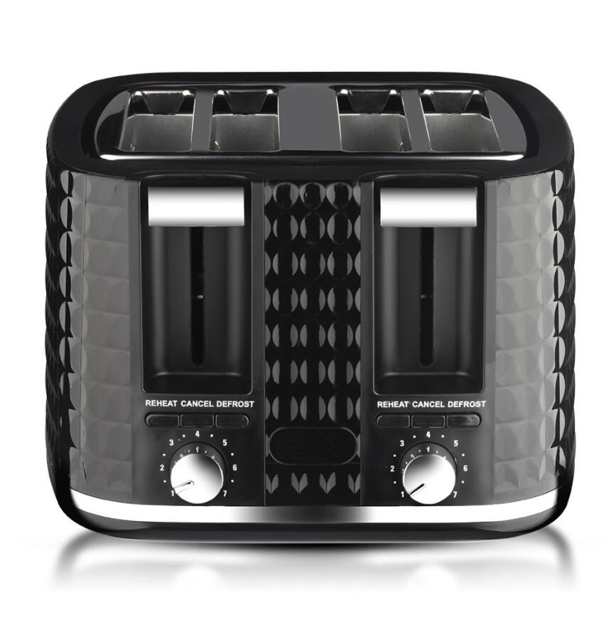 Large Capacity Electric Breakfast Machine 4 Slicer Bread Toaster