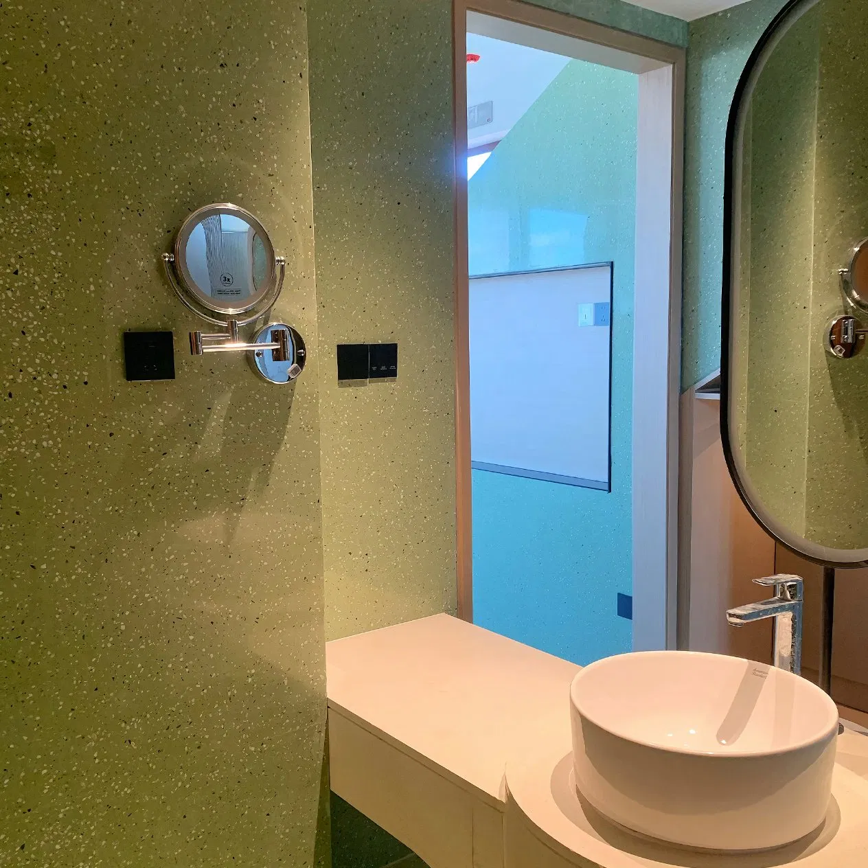 Artificial Stone Porino Terrazzo Tiles for Floor Tile Light Gray