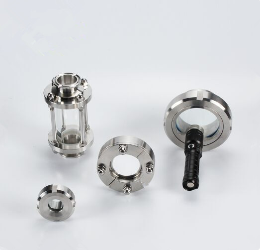 Hot Sale Food Grade Stainless Steel SS316L Sanitary Sight Glass with Light