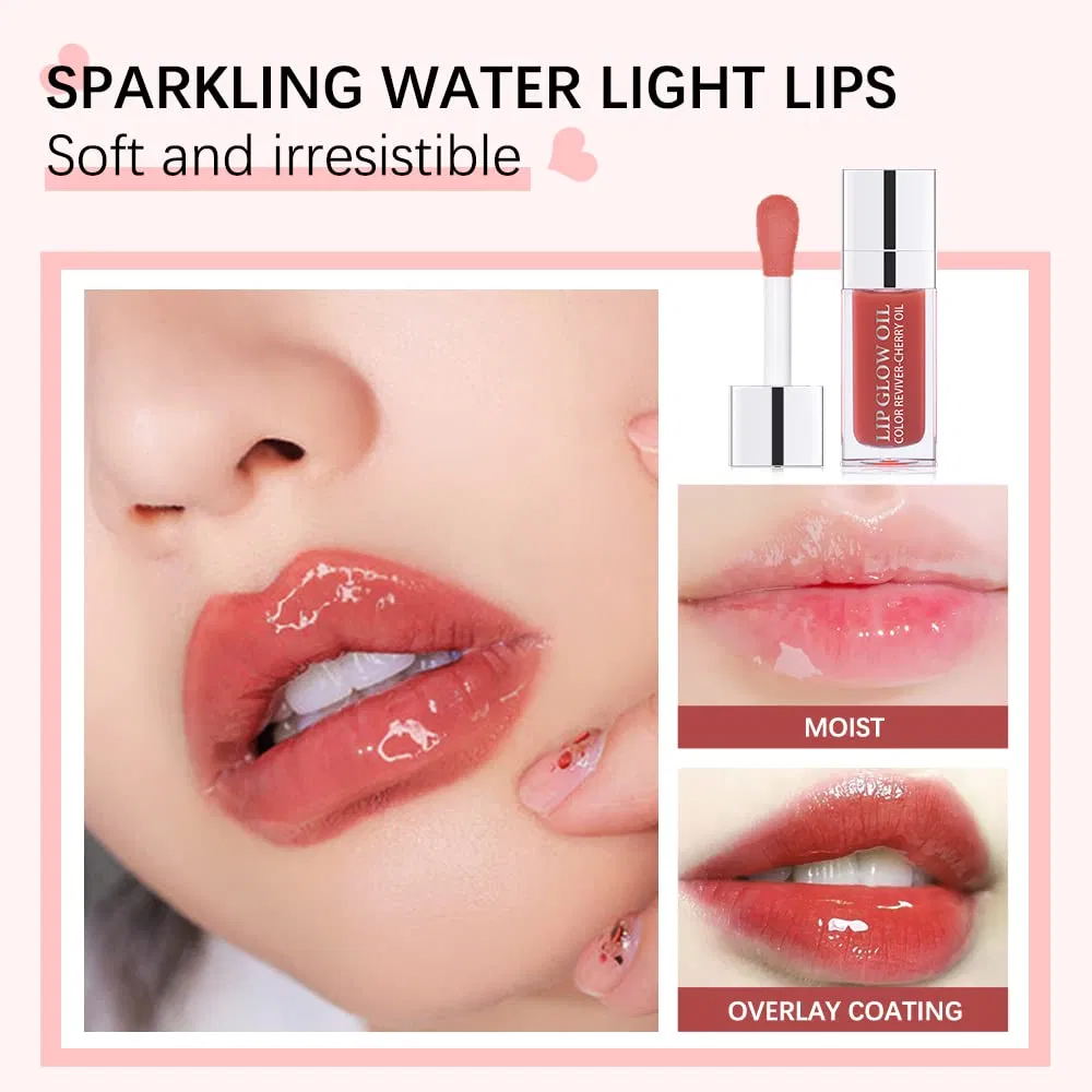 Wholesale Moisturizing Vegan Fruit Cherry Oil Plumper Tint Private Label Lip Glow Oil