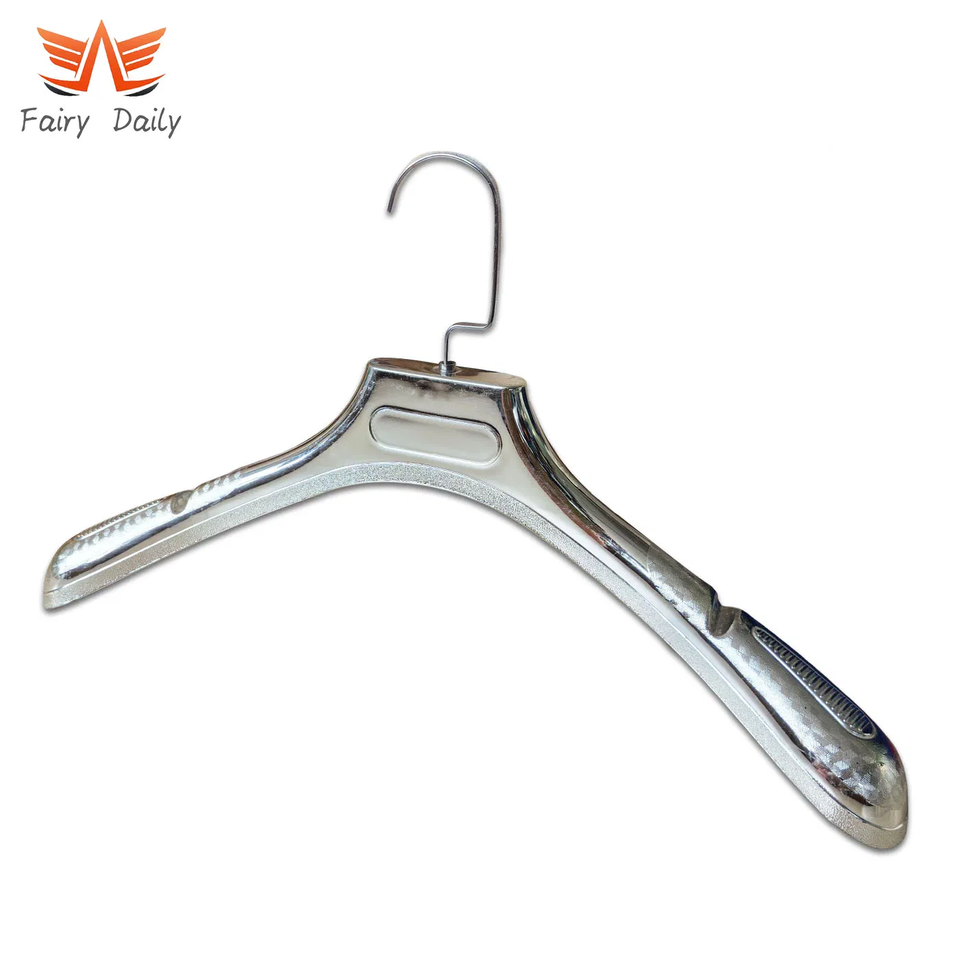 Factory Price Luxury Durable Silver Custom Color Plastic Clothes Hangers for Shops
