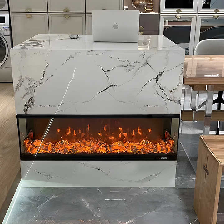 Home Appliance 3 Sided Electric Fireplace Settings for Warm Use