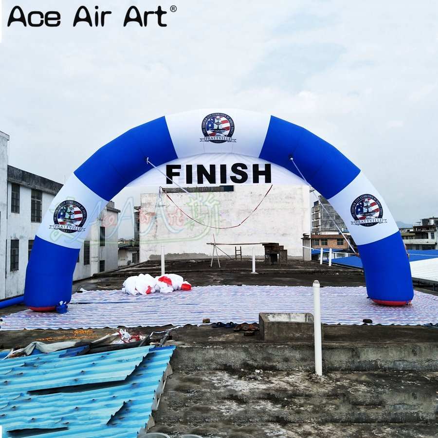 8 Meter Inflatable Semi-Circular Arch, Advertising Archway Gate for Sports