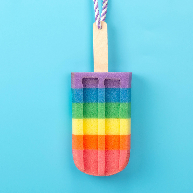 Bath Sponge Ice Cream Lollipop Shower Cute Bath Body Loofah