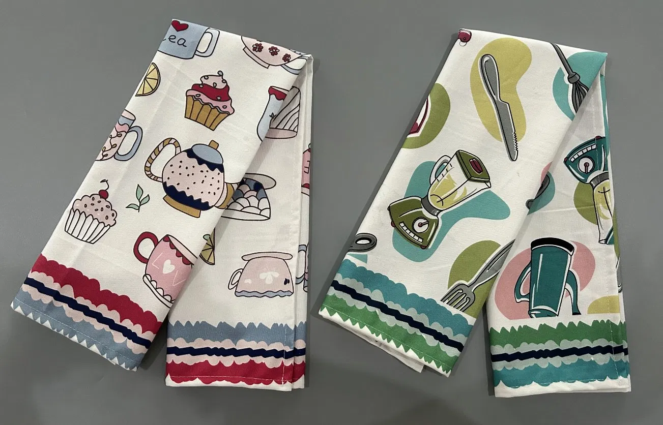 Hot Sale of Printed Kitchen Cotton Tea Towels