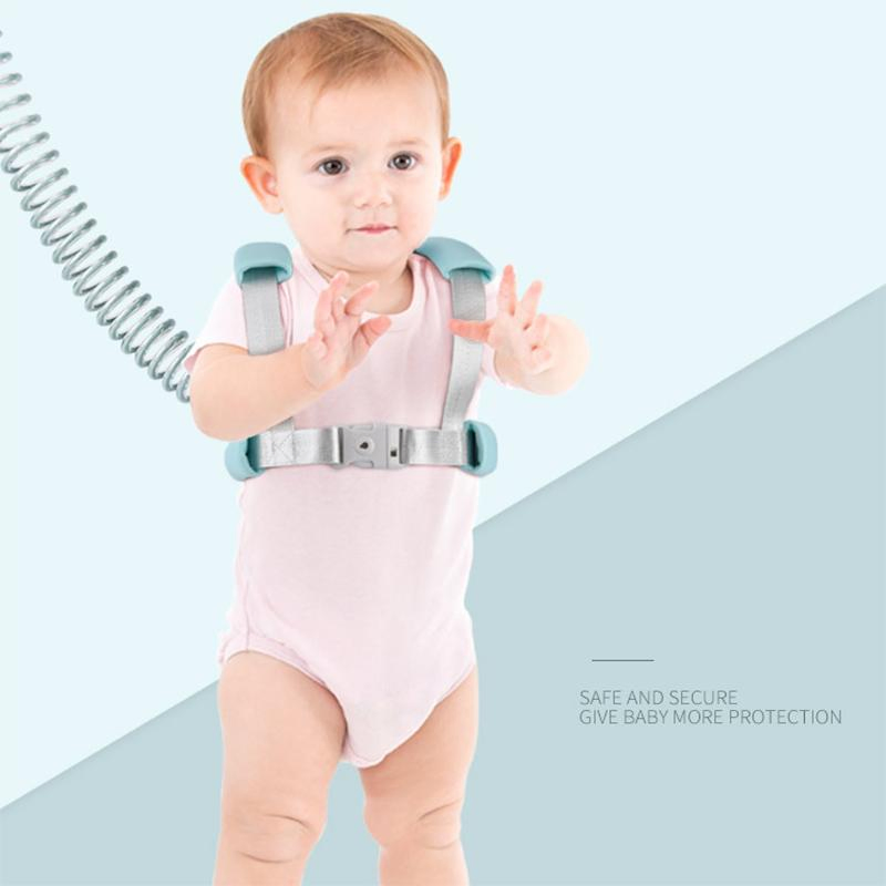 2 in 1 Anti Lost Wrist Link Baby Leash Harness for Toddlers
