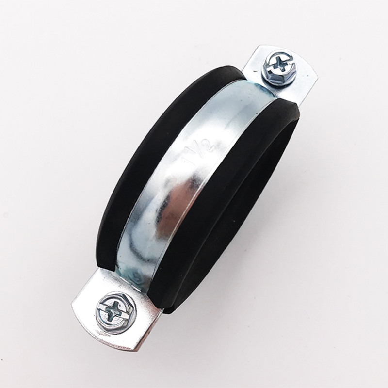2025 SS304 M8 Pipe Clamps Rubber One Screw Fixing Pipe Clamp Support Rubber M8 Pipe Clips