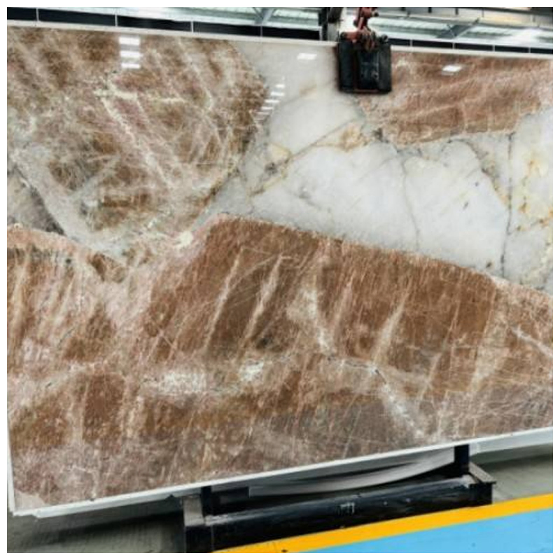 Brazilian Patagonia Glace Quartzite Slabs for Backlit Wall and Countertops