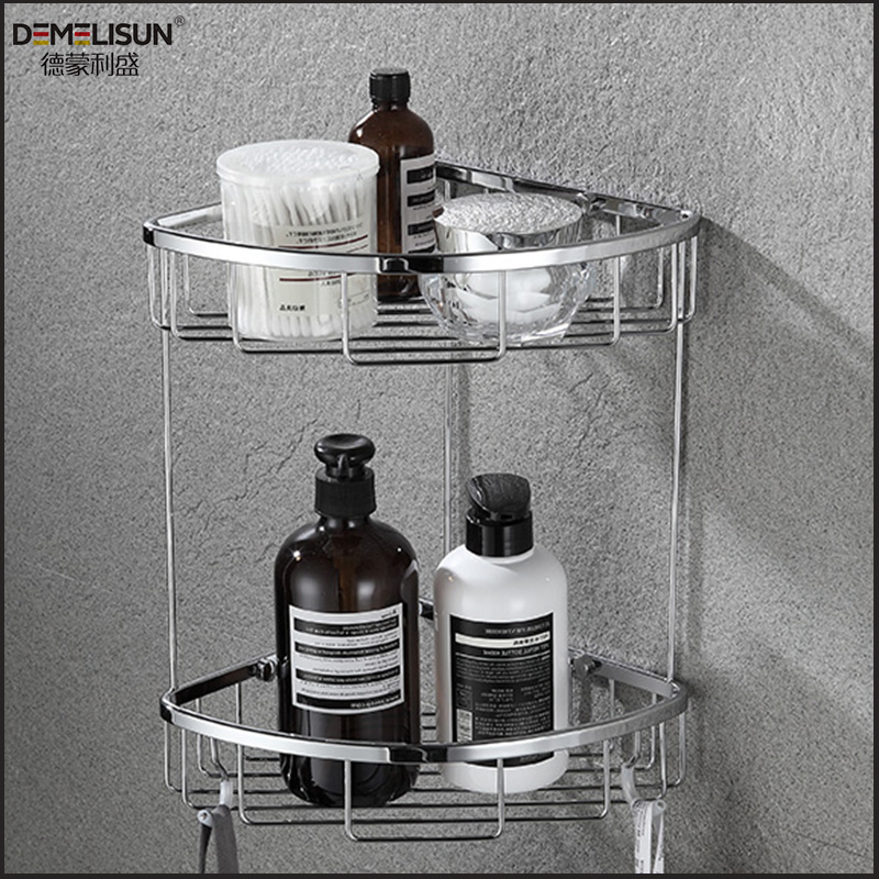 Indoor Shower Rack Waterproof Bath Storage Tiered Stand Bathroom Corner Shelf