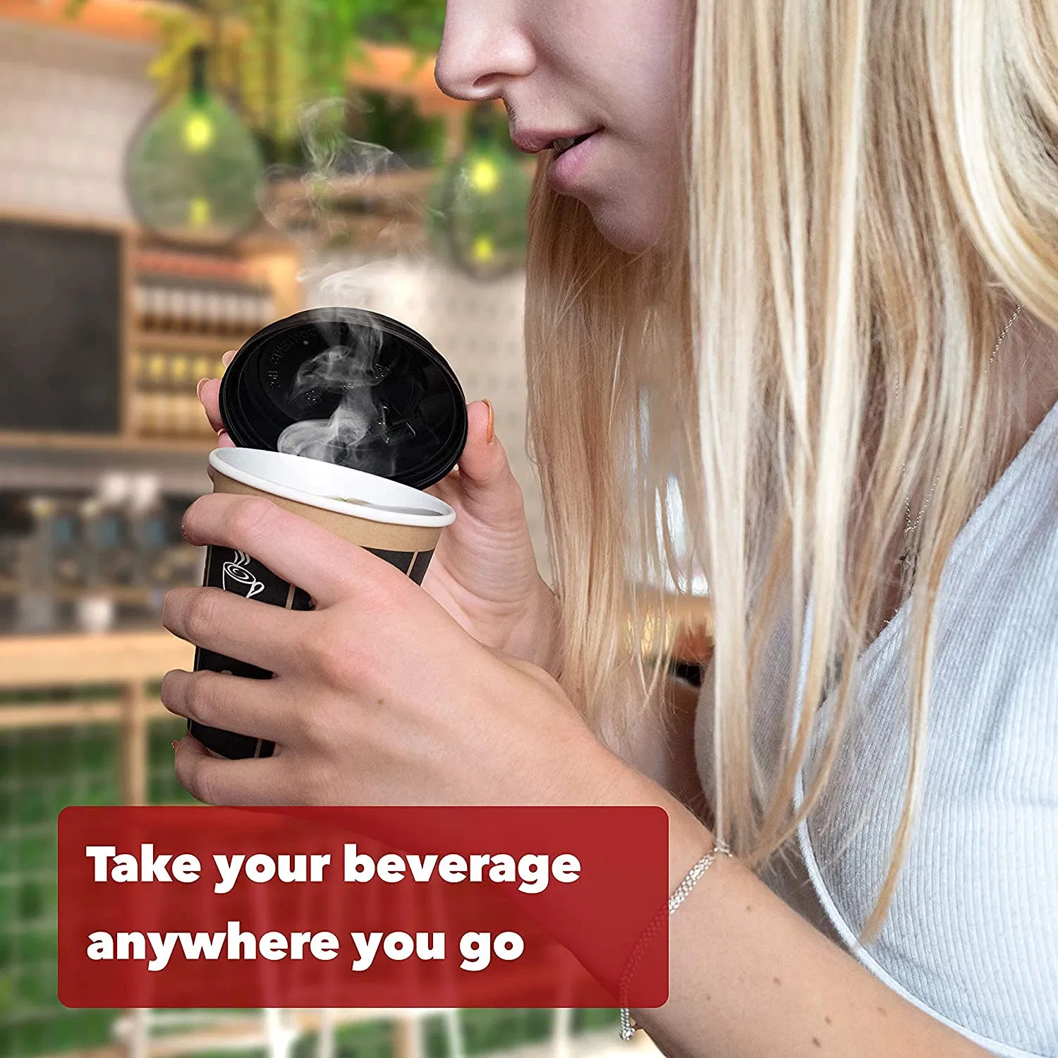 Бумажные стаканчики с логотипом для кофе и напитков