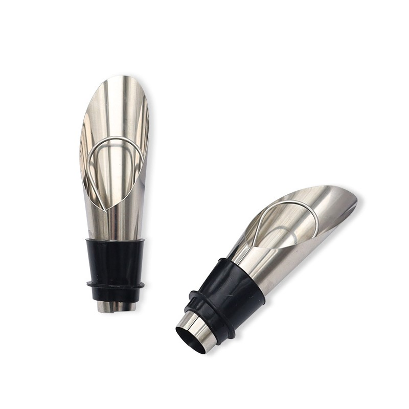 Promotional Factory Wholesale Metal Stainless Steel Stopper Wine Beer Liquid Bottle Pourer