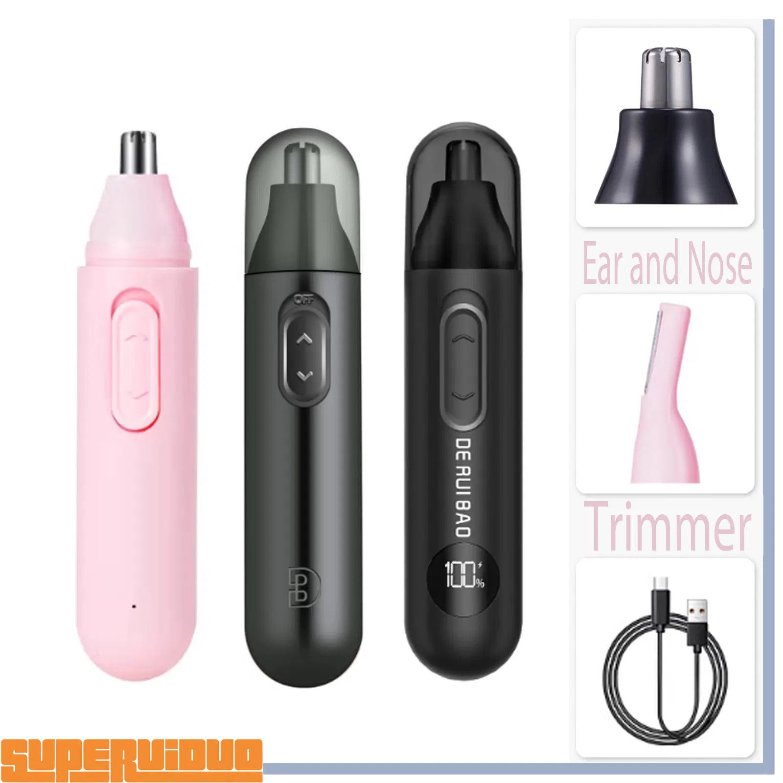 All-Aluminium Body Premium Feel Nose Hair Trimmer