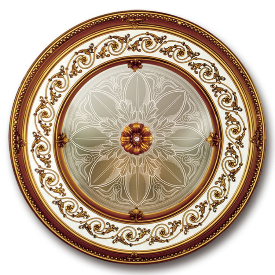 Banruo Interior Decorative PS Mirror Ceiling Medallion