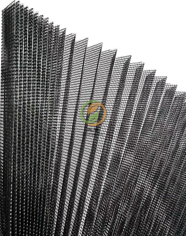 Polyester Insect Screen Parts Plisse Screen Pleated Mesh Folding Screen