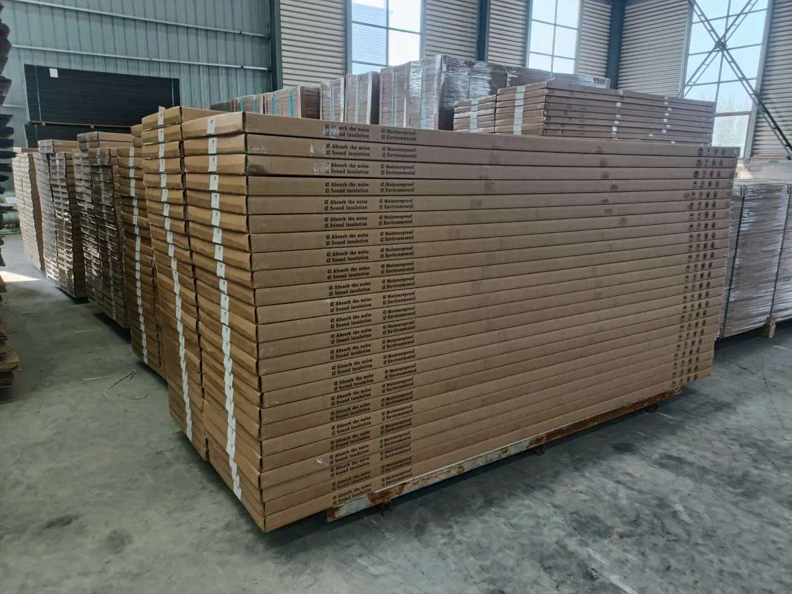 600*2400 Acoustic Wood Veneer Wall Panel Sound Insulation Panel