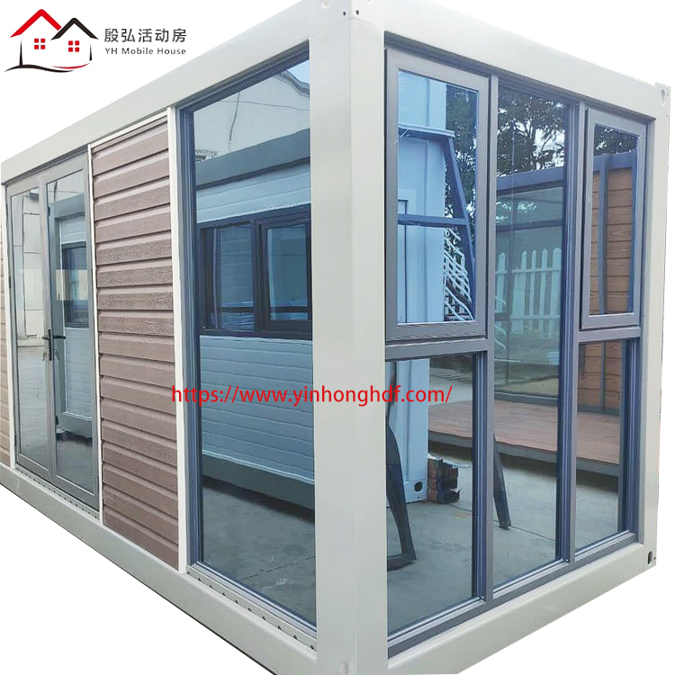 Mobile House Prefabricated Building Modular Container House Portable Cabin Villa with Glass Door Window