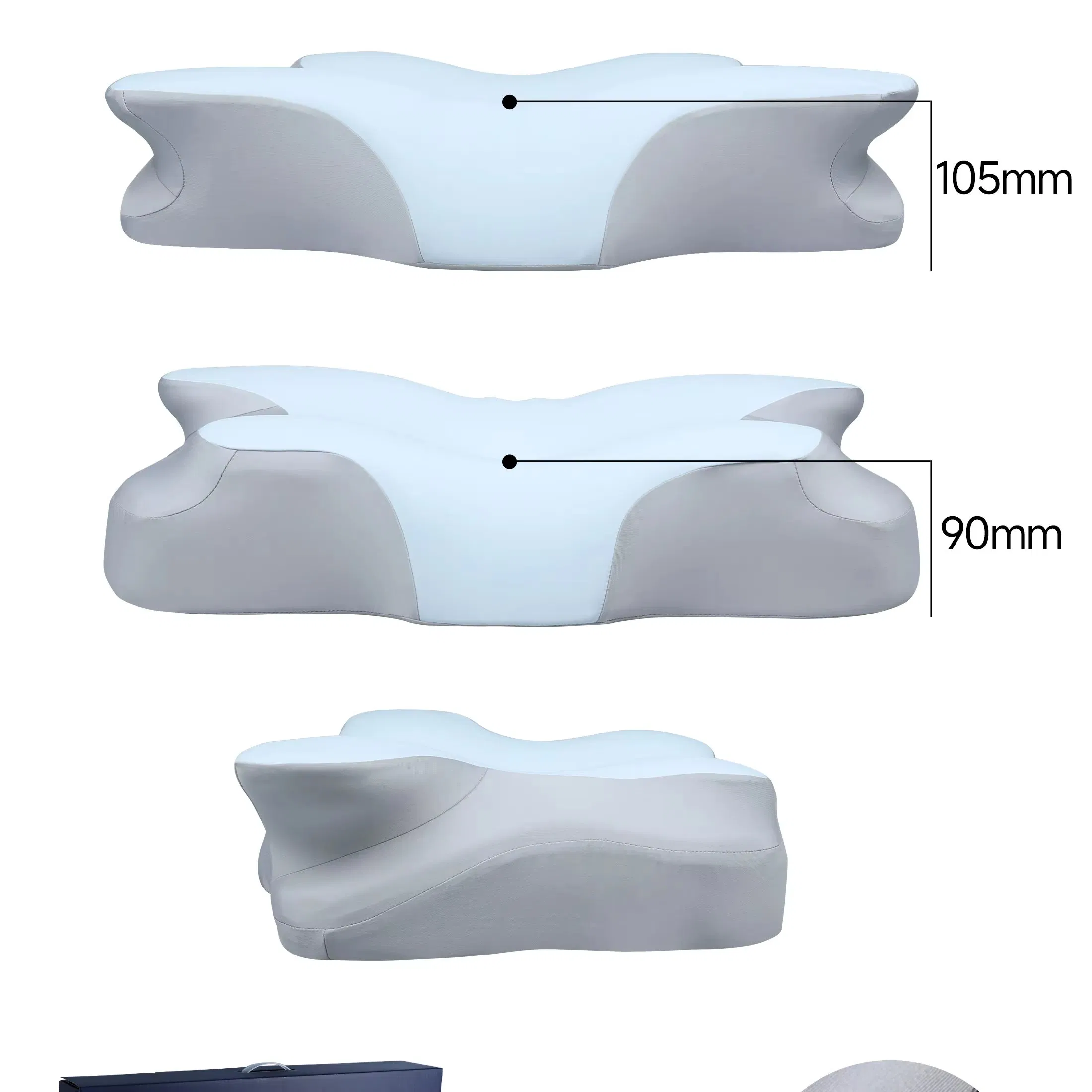 OEM & ODM Slow Rebound Butterfly Memory Foam Cervical Pillow Used to Bed Sleeping Support for Side Back Sleepers
