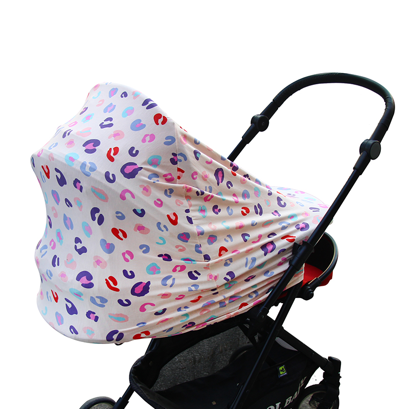 2024 Small Flower Rayon Stroller Cover
