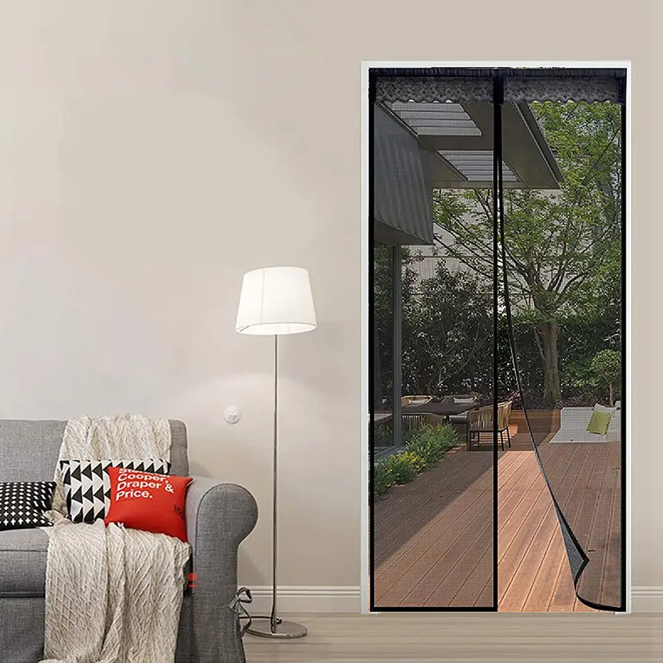 High Quality Mosquito Fly Screen Door Self Sealing