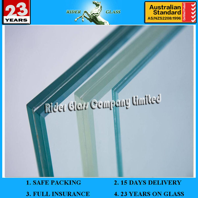 6.38-43.2mm AS/NZS2208: 1996 and CE Bulletproof Bullet Proof Glass