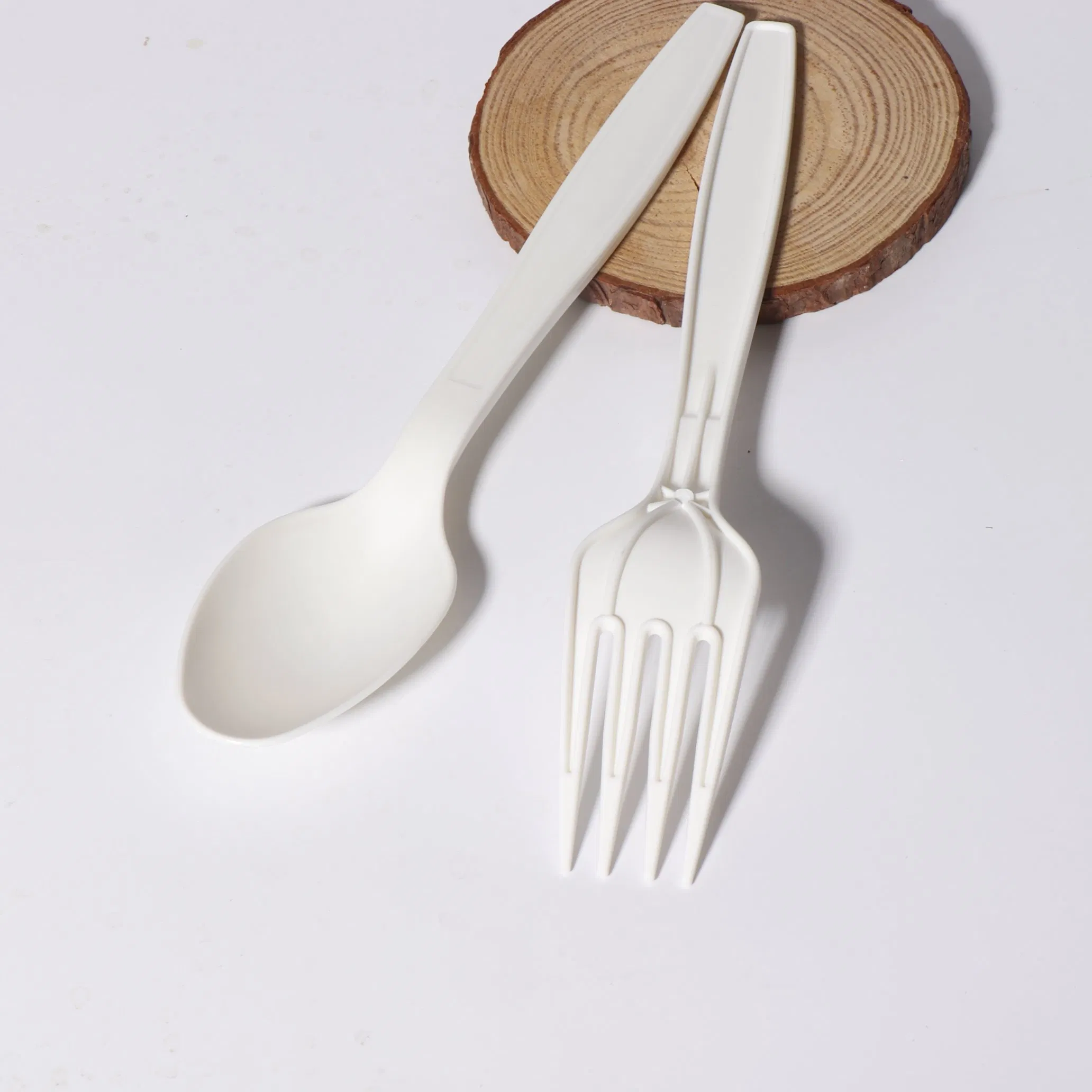 Custom Logo Biodegradable Plastic Cutlery Set Forks and Spoons