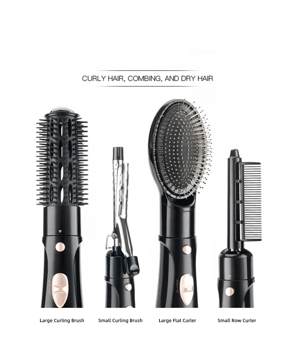 Professional Hot Air Hair Hot Hair Brush Styler with Attachments