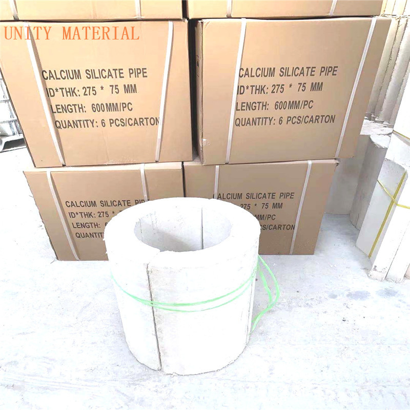 240 260 280 300 Kg/M3 Asbestos Free Calcium Silicate Pipe for Thermal Insulation Heat DN Pipe Lines Pipelines