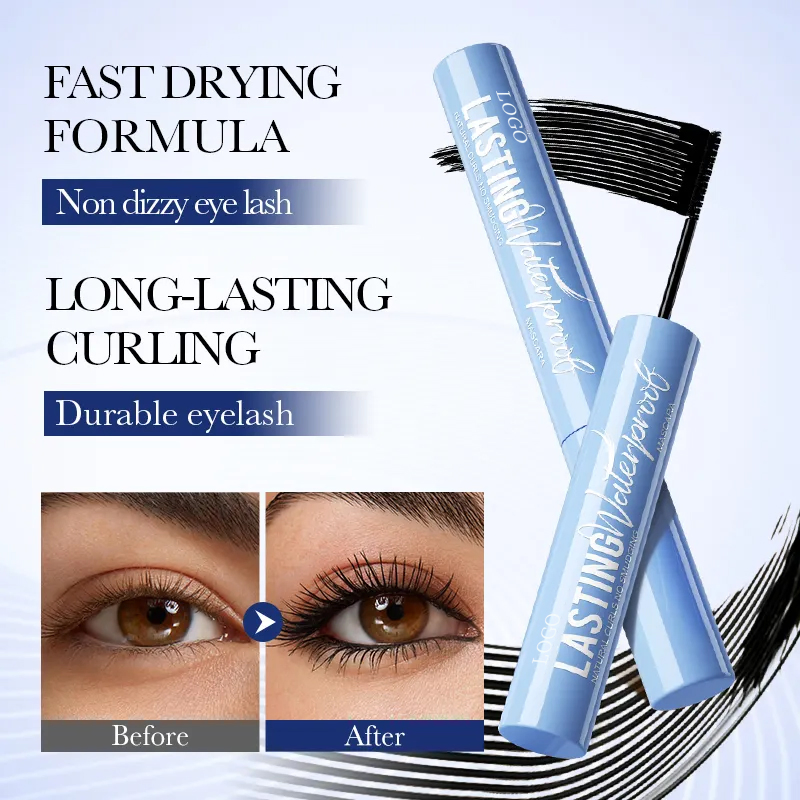 Ditong Long-Lasting Waterproof Eyelash Curling Makeup Thick Herbal Vegan Mascara Natural
