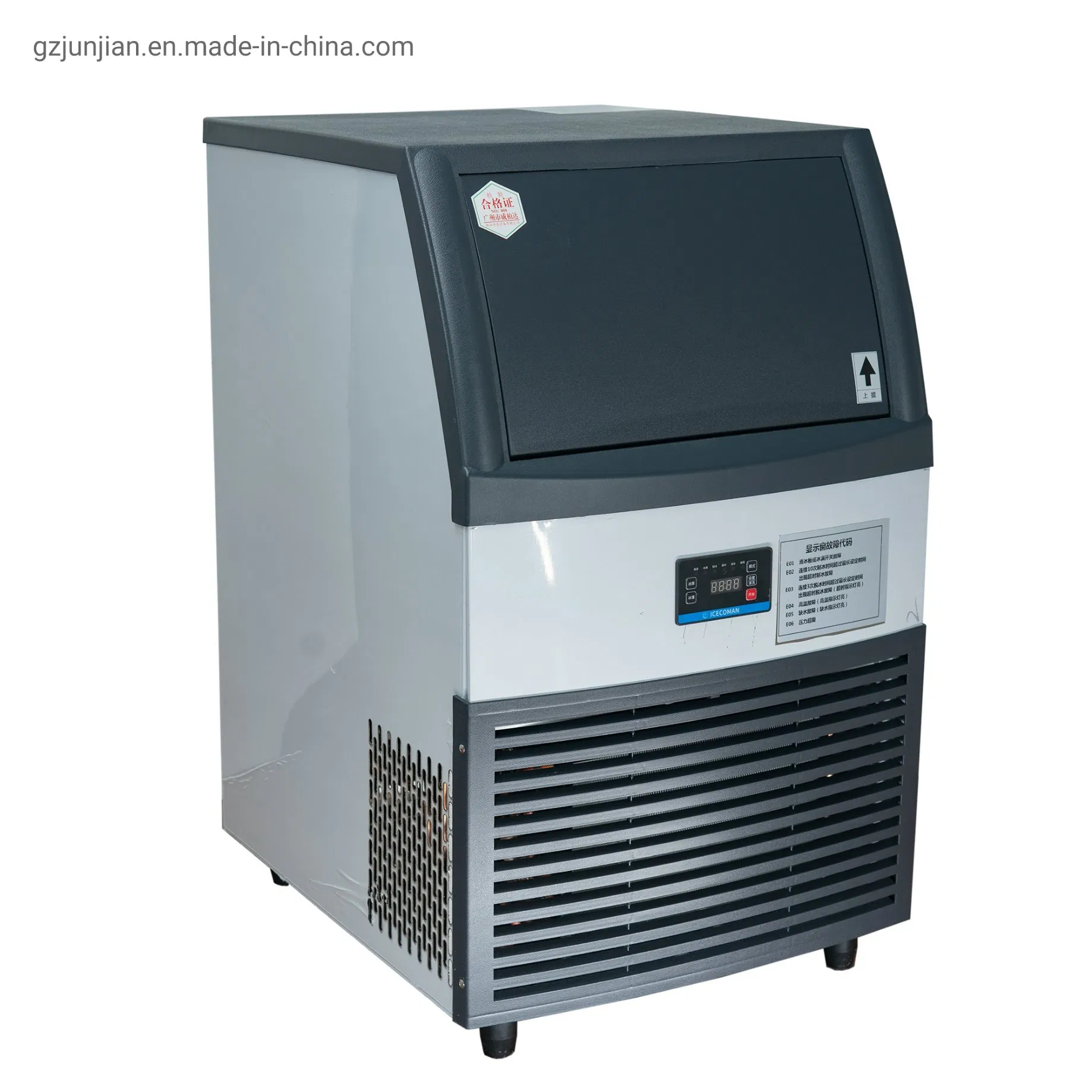 Stainless Steel+ABS Ice Maker Machine 200kg Commercial Cube Ice Machine Portable Ice Maker with CE