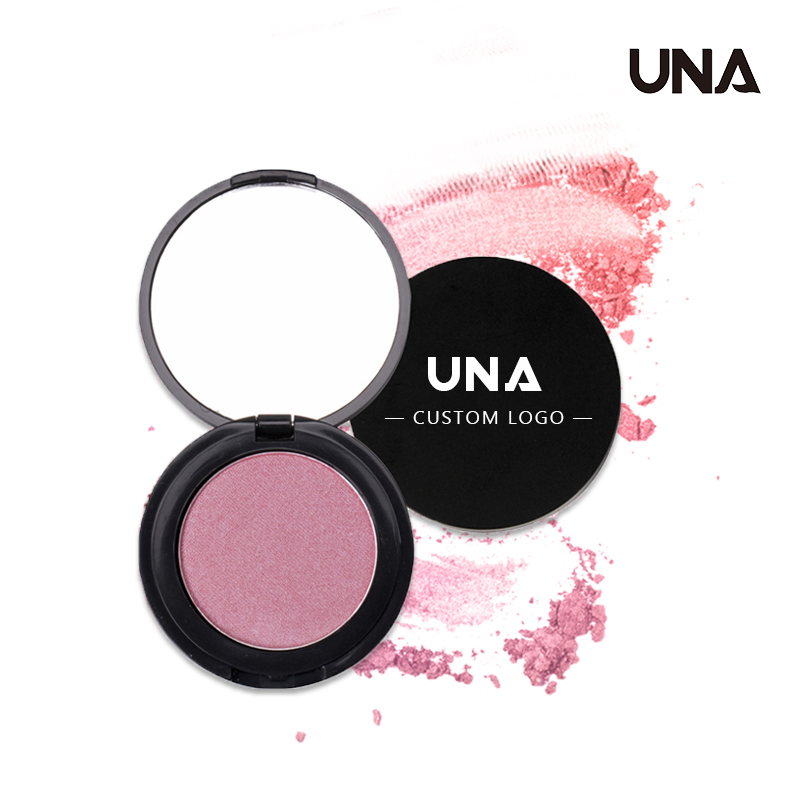OEM ODM Custom Eyeshadow Cheek Blush Makeup Velvet Light Texture Natural High Pigment Single Powder Blush