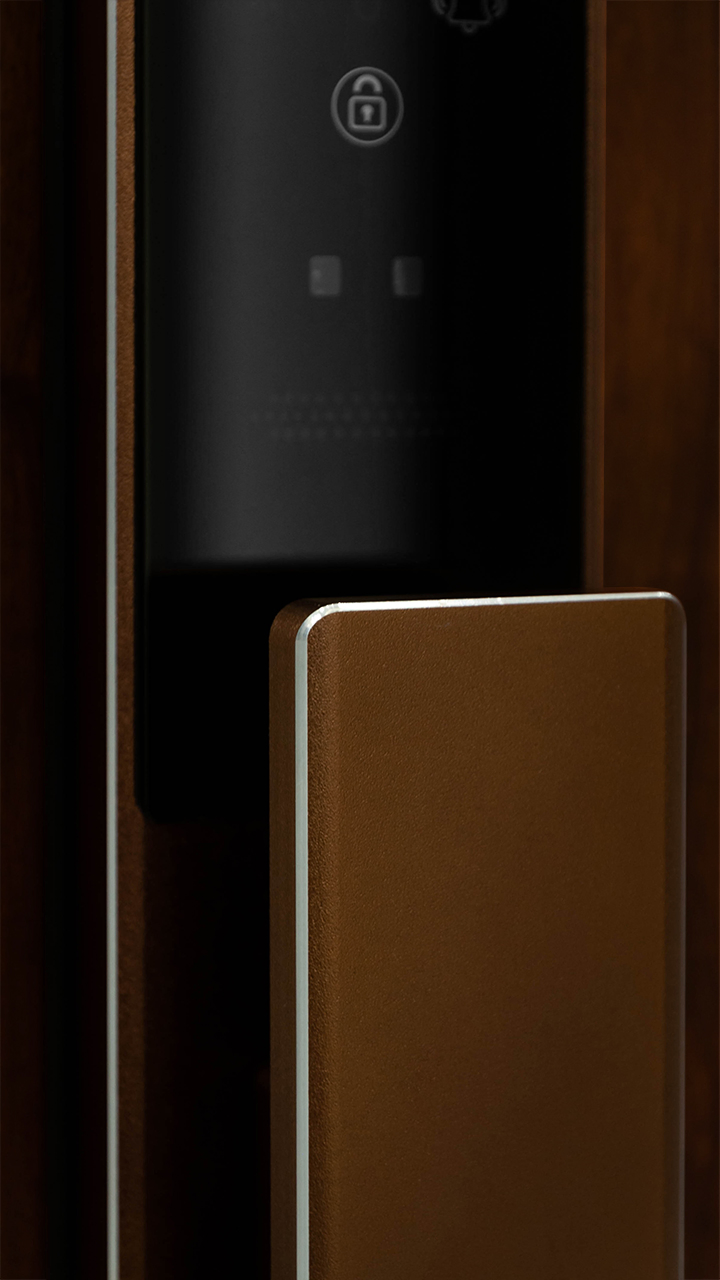 3D Facial Recognition Password Swipe Card Temporary Password Remote Unlocking Ofadvanced Phone Aluminum Fingerprint Lock