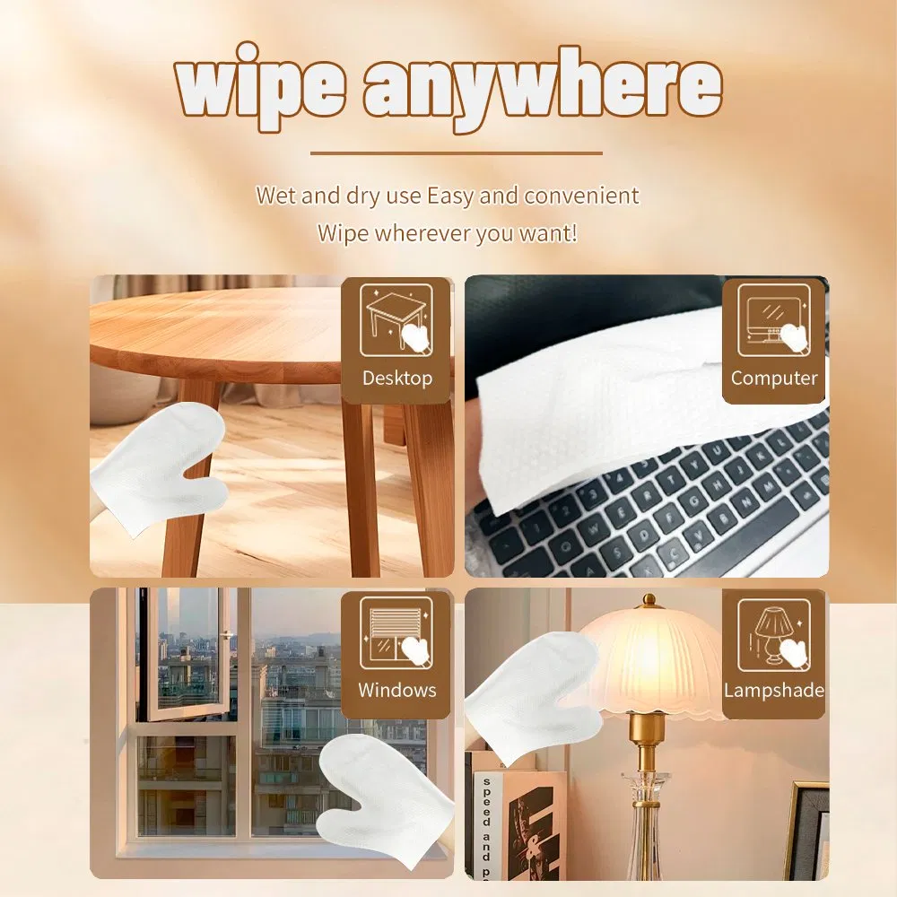 Disposable Double Waterproof Non-Woven Gloves