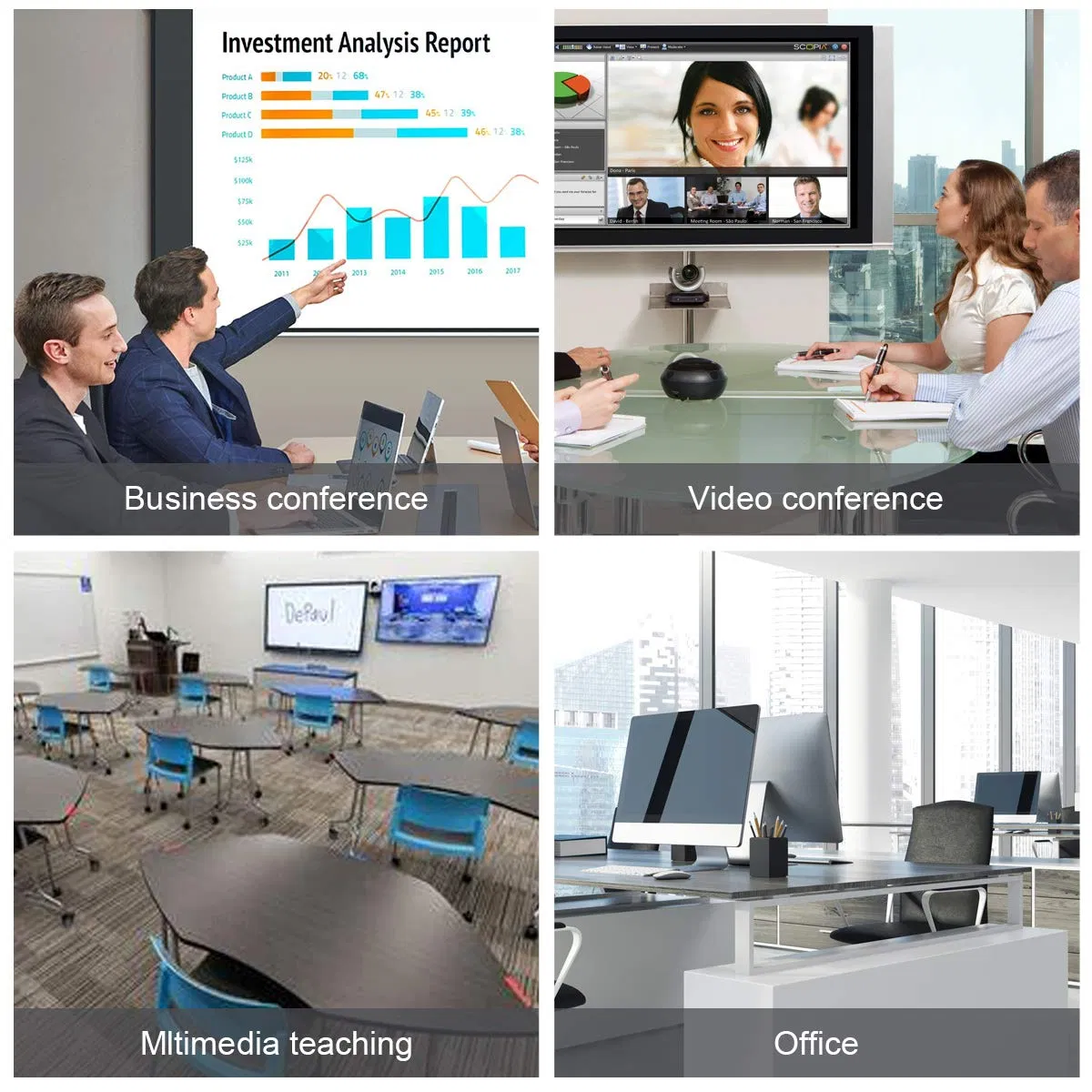 KVM-переключатель HDMI 2 порта 4K с 4 USB