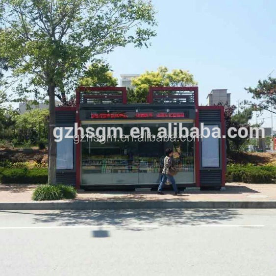 Modern Street Retail and Grocery Kiosk Booth