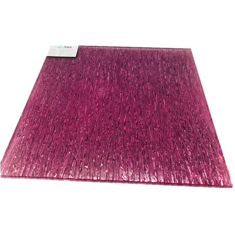 Wire Mesh Glass with Double Pieces Rain Figured Pattern Glass (PLW-TP)