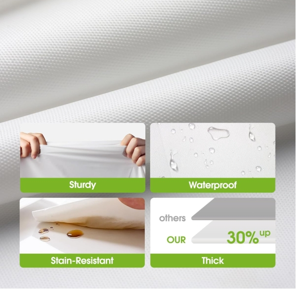 OEM Plastic Table Cloth Disposable 10 Pack, 54 X 108 Inch Table Cloths, Table Cover