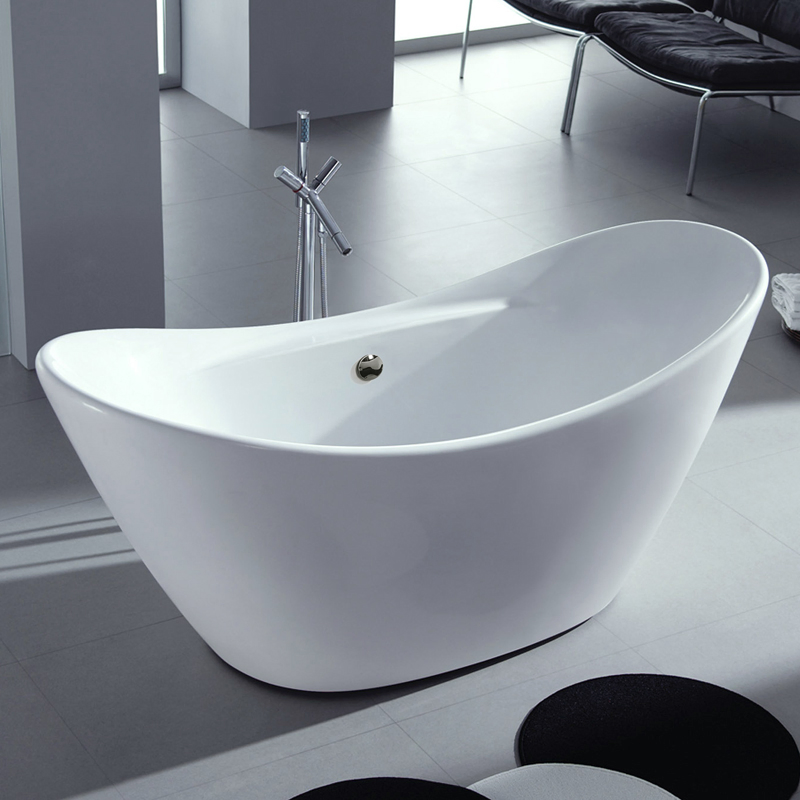 Hot Sale Pure Acrylic Bathtub Freestanding Soaking Bath Tub
