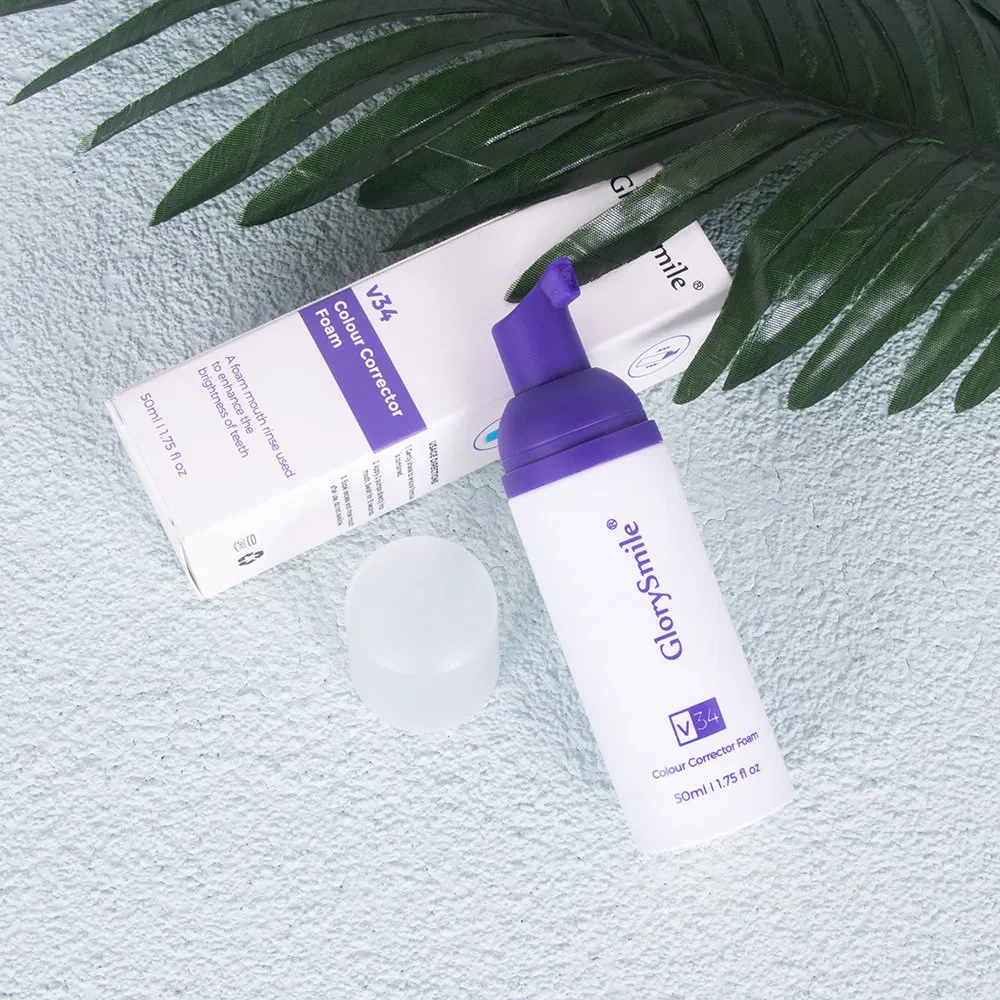 Teeth Whitening V34 Colour Corrector Foam Toothpaste Teeth Whitening Private Logo