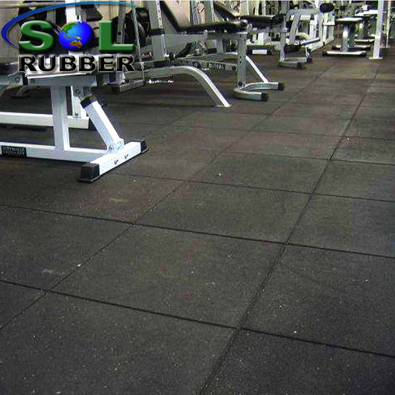 Sol Rubber 8-50mm Gym Fitness Rubber Tile Mat Flooring