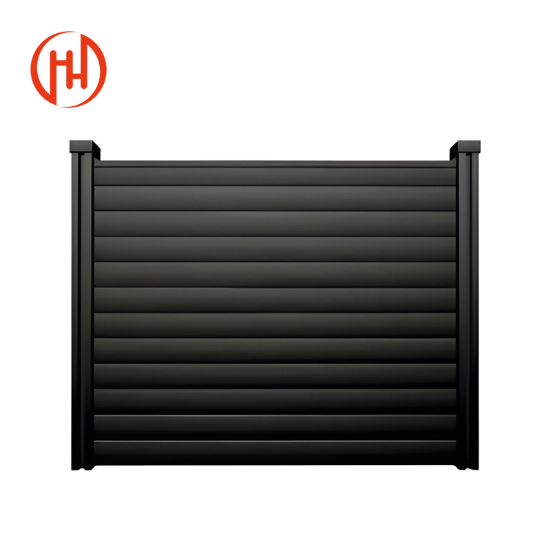 Heavy Duty Aluminum Horizontal Slat Fencing Screen Metal Garden Slat Fence